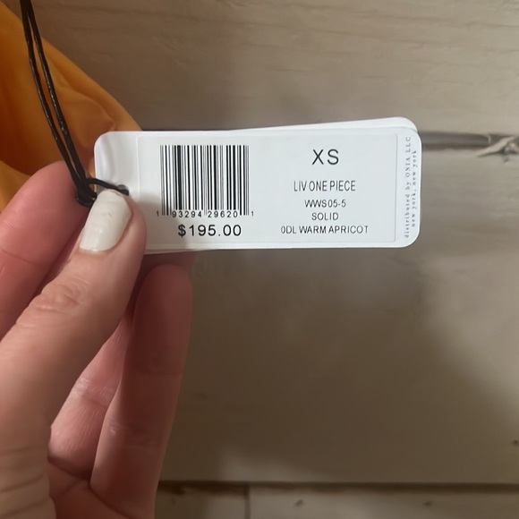 NWT We Wore What Liv One Piece Swimsuit sz XS Orange - Picture 7 of 9